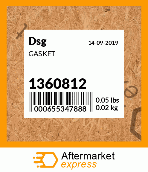 Spare part 1360812 + GASKET