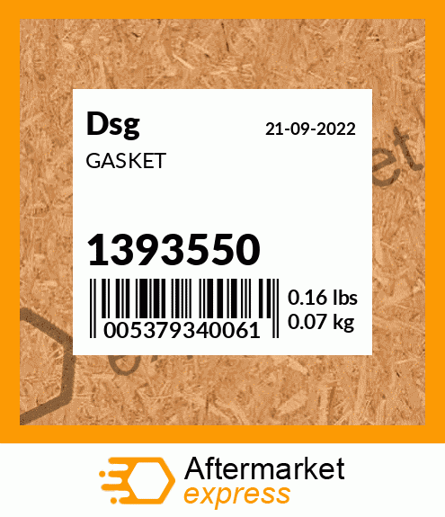 Spare part 1393550 + GASKET