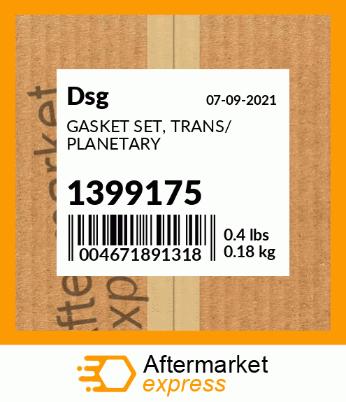 Spare part 1399175 + GASKET SET, TRANS/ PLANETARY