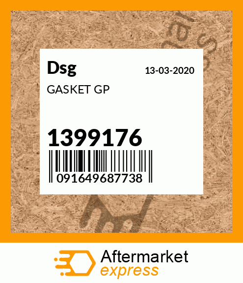 Spare part 1399176 + GASKET GP