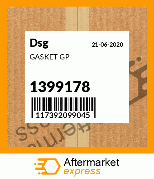 Spare part 1399178 + GASKET GP