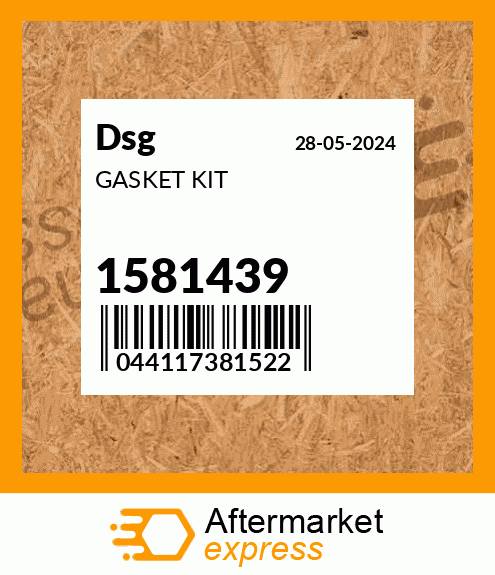 Spare part 1581439 + GASKET KIT