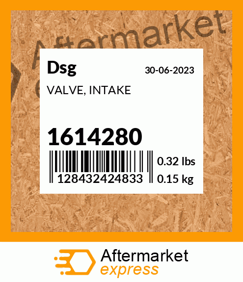 Spare part 1614280 + VALVE, INTAKE