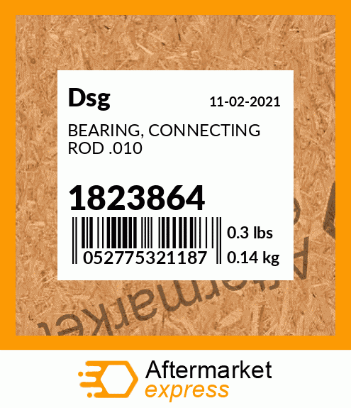 Spare part 1823864 + BEARING, CONNECTING ROD .010