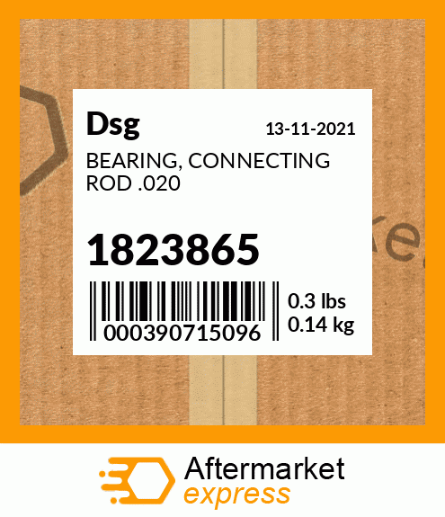 Spare part 1823865 + BEARING, CONNECTING ROD .020