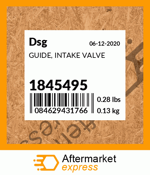 Spare part 1845495 + GUIDE, INTAKE VALVE