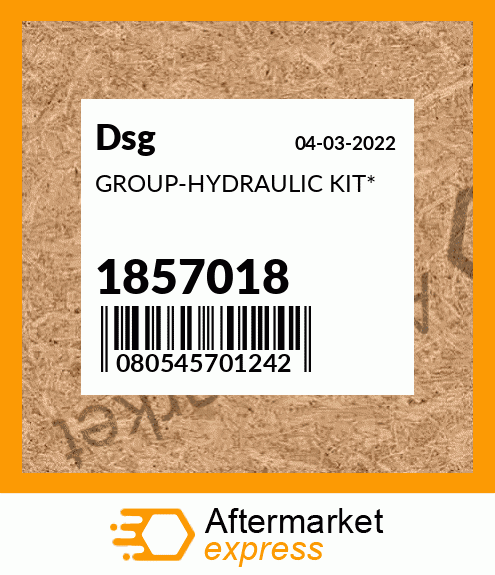 Spare part 1857018 + GROUP-HYDRAULIC KIT*