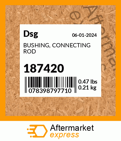 Spare part 187420 + BUSHING, CONNECTING ROD