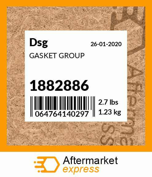 Spare part 1882886 + GASKET GROUP