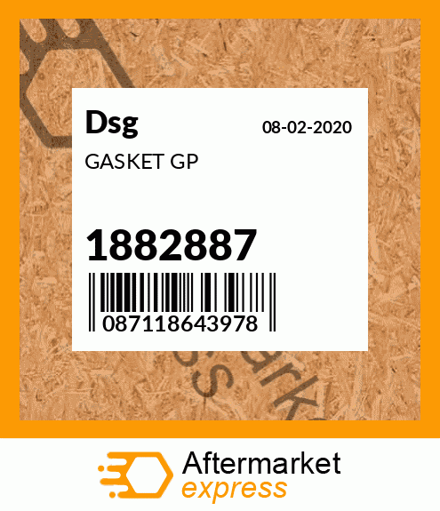 Spare part 1882887 + GASKET GP