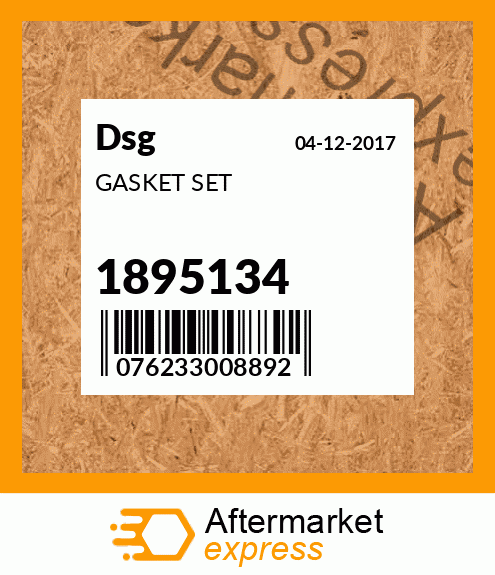 Spare part 1895134 + GASKET SET