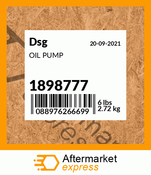 Spare part 1898777 + OIL PUMP