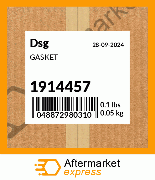 Spare part 1914457 + GASKET