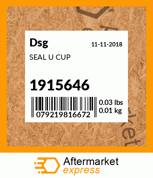 Spare part 1915646 + SEAL U CUP