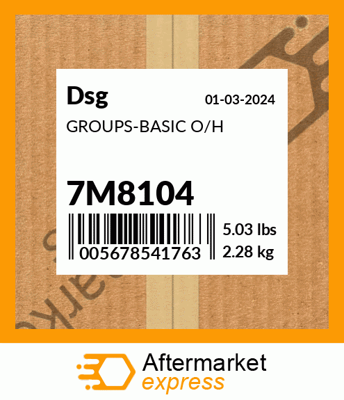 Spare part 7M8104 + GROUPS-BASIC O/H