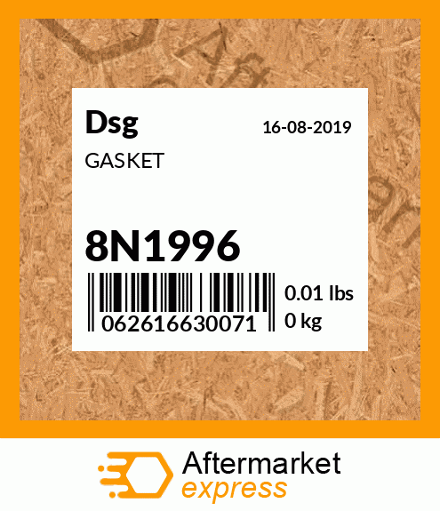 Spare part 8N1996 + GASKET