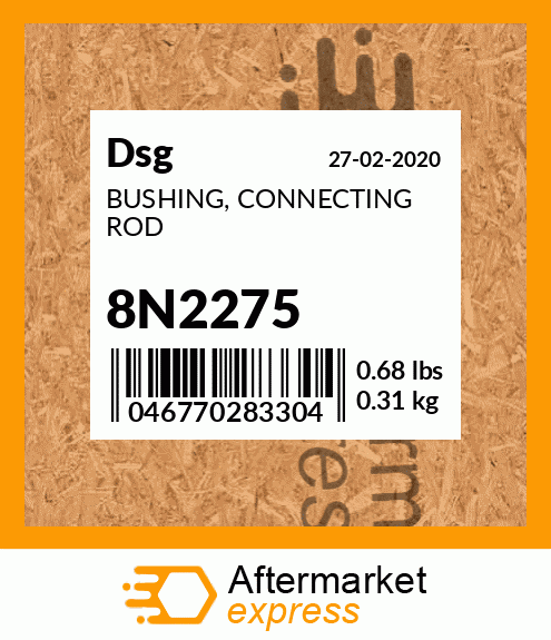 Spare part 8N2275 + BUSHING, CONNECTING ROD