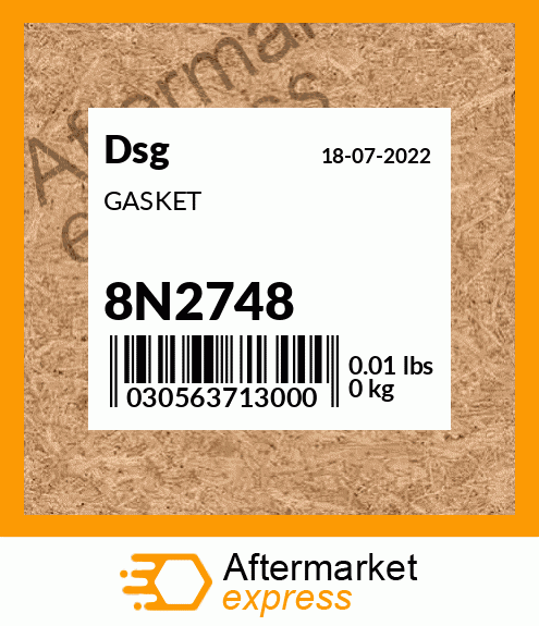 Spare part 8N2748 + GASKET