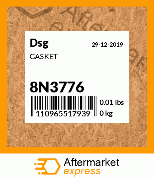 Spare part 8N3776 + GASKET