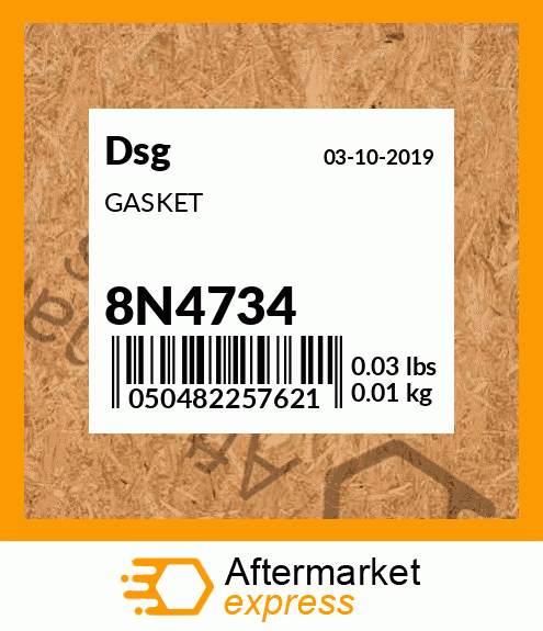 Spare part 8N4734 + GASKET