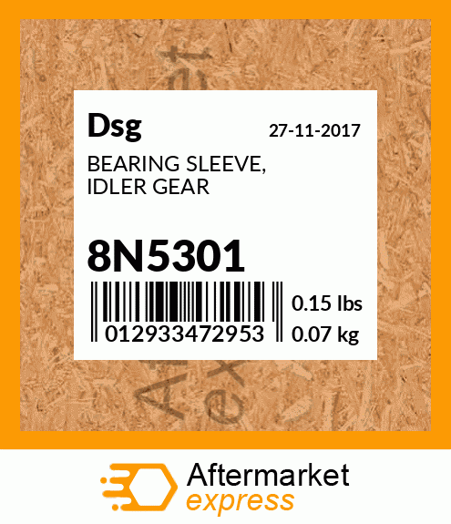 Spare part 8N5301 + BEARING SLEEVE, IDLER GEAR