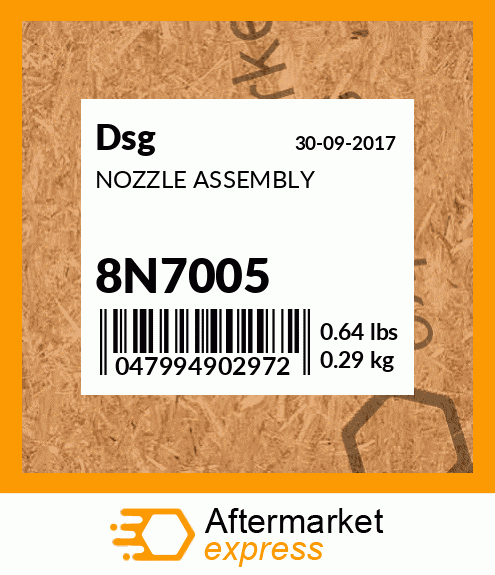 Spare part 8N7005 + NOZZLE ASSEMBLY