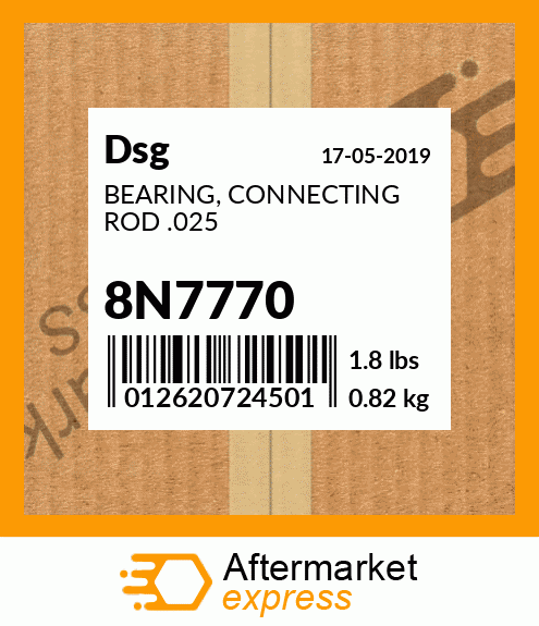 Spare part 8N7770 + BEARING, CONNECTING ROD .025