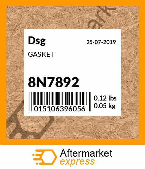 Spare part 8N7892 + GASKET