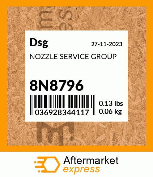 Spare part 8N8796 + NOZZLE SERVICE GROUP