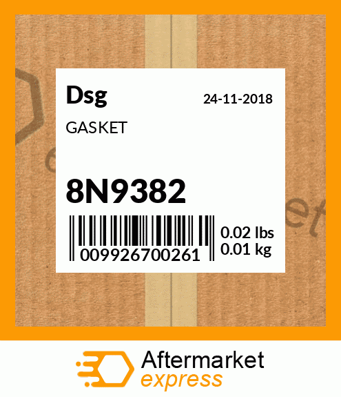 Spare part 8N9382 + GASKET