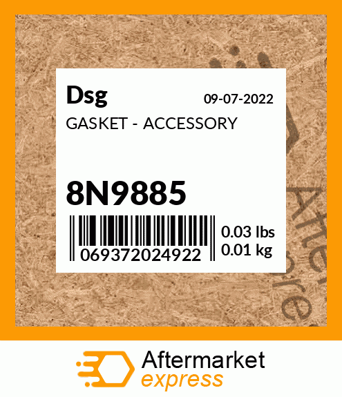 Spare part 8N9885 + GASKET - ACCESSORY