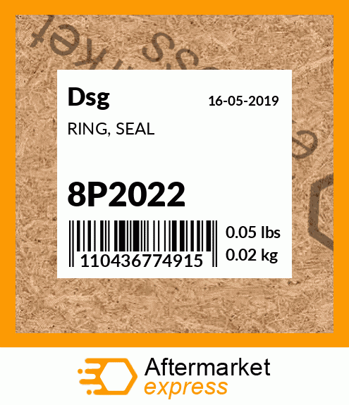 Spare part 8P2022 + RING, SEAL