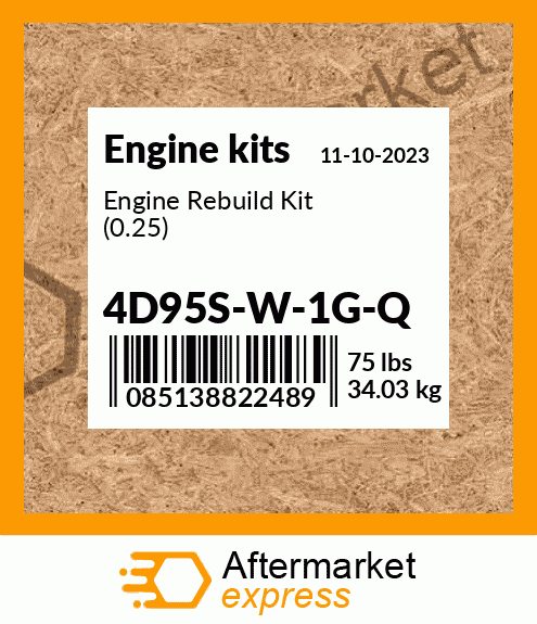 Spare part 4D95S-W-1G-Q + Engine Rebuild Kit (0.25)