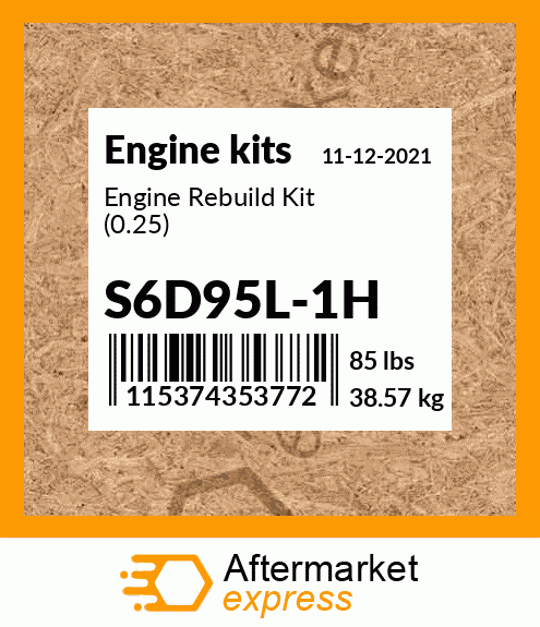 Spare part S6D95L-1H + Engine Rebuild Kit (0.25)