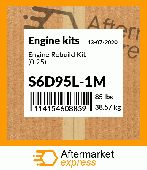 Spare part S6D95L-1M + Engine Rebuild Kit (0.25)