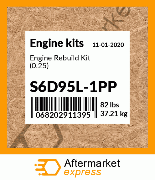 Spare part S6D95L-1PP + Engine Rebuild Kit (0.25)