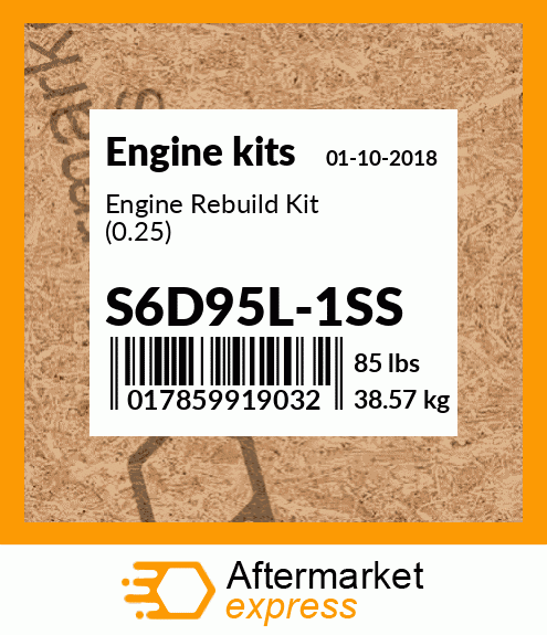 Spare part S6D95L-1SS + Engine Rebuild Kit (0.25)