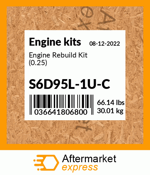 Spare part S6D95L-1U-C + Engine Rebuild Kit (0.25)