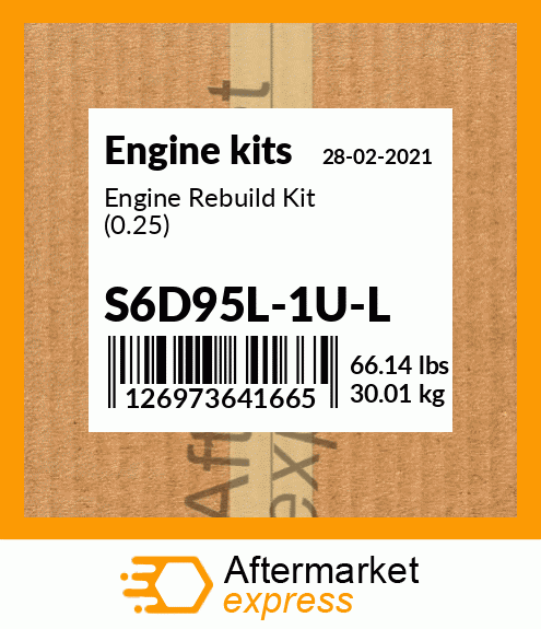 Spare part S6D95L-1U-L + Engine Rebuild Kit (0.25)