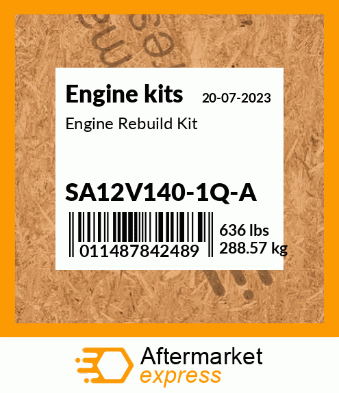 Spare part SA12V140-1Q-A + Engine Rebuild Kit