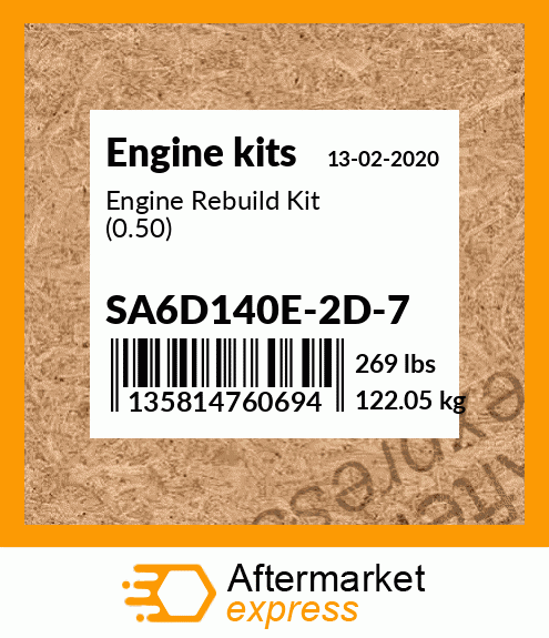 Spare part SA6D140E-2D-7 + Engine Rebuild Kit (0.50)