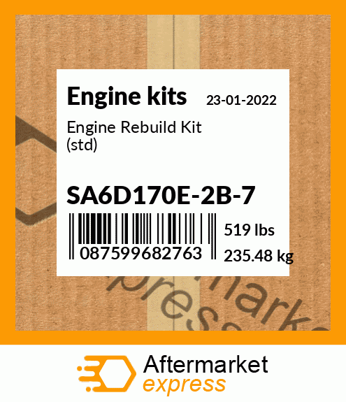 Spare part SA6D170E-2B-7 + Engine Rebuild Kit (std)