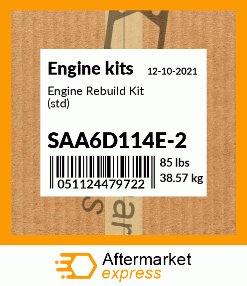 Spare part SAA6D114E-2 + Engine Rebuild Kit (std)