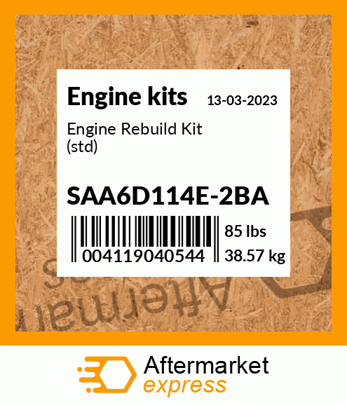 Spare part SAA6D114E-2BA + Engine Rebuild Kit (std)