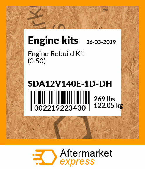 Spare part SDA12V140E-1D-DH + Engine Rebuild Kit (0.50)