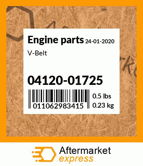 Spare part 04120-01725 + V-Belt