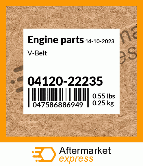 V-Belt 04120-22235