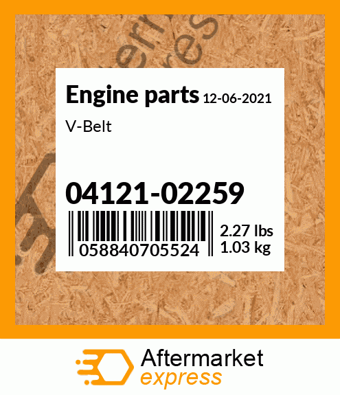 V-Belt 04121-02259