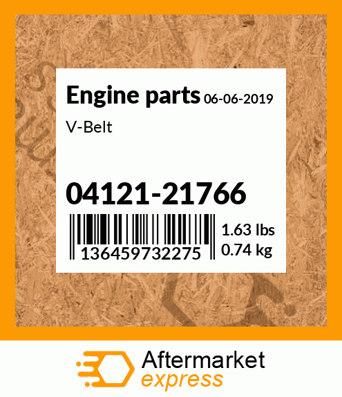 Spare part 04121-21766 + V-Belt