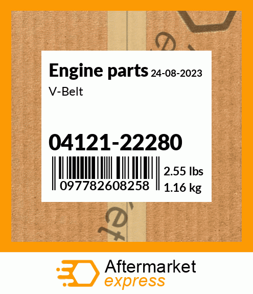 Spare part 04121-22280 + V-Belt